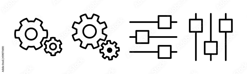 setting Icon vector illustration. Cog settings sign and symbol. Gear Sign setting Icon vector illustration. Cog settings sign and symbol. Gear Sign