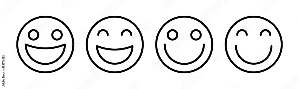 smile icon vector illustration. smile emoticon icon. feedback sign and symbol smile icon vector illustration. smile emoticon icon. feedback sign and symbol