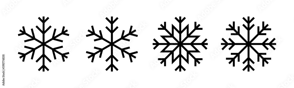 Snow icon vector illustration. snowflake sign and symbol Snow icon vector illustration. snowflake sign and symbol