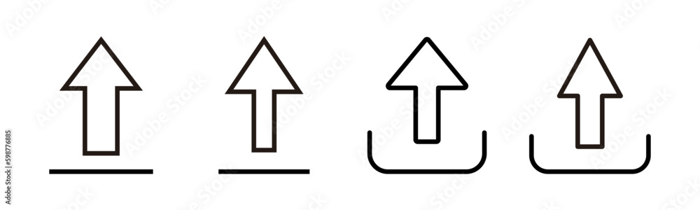 Upload icon vector illustration. load data sign and symbol Upload icon vector illustration. load data sign and symbol