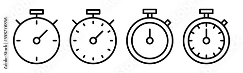 stopwatch icon vector illustration. Timer sign and symbol. Countdown icon. Period of time