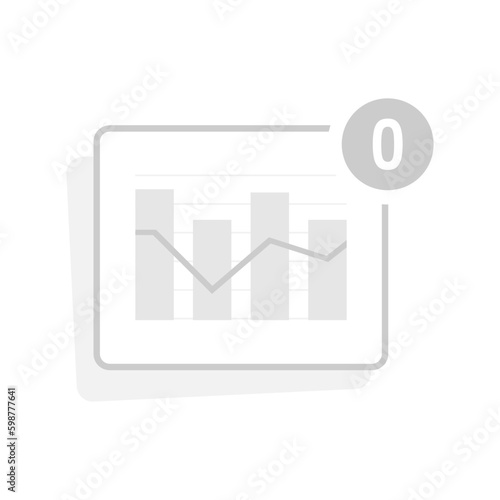 no data or chart to display concept illustration flat design vector eps10. modern graphic element for landing page, empty state ui, infographic, icon