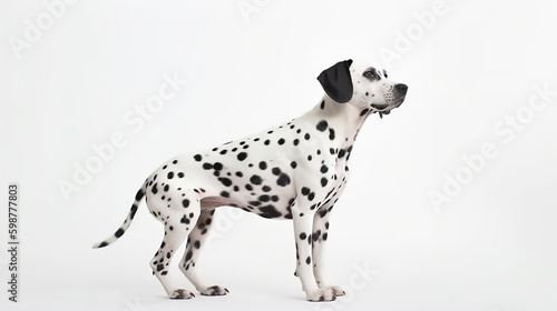 portrait of a dalmatian. Generative AI.