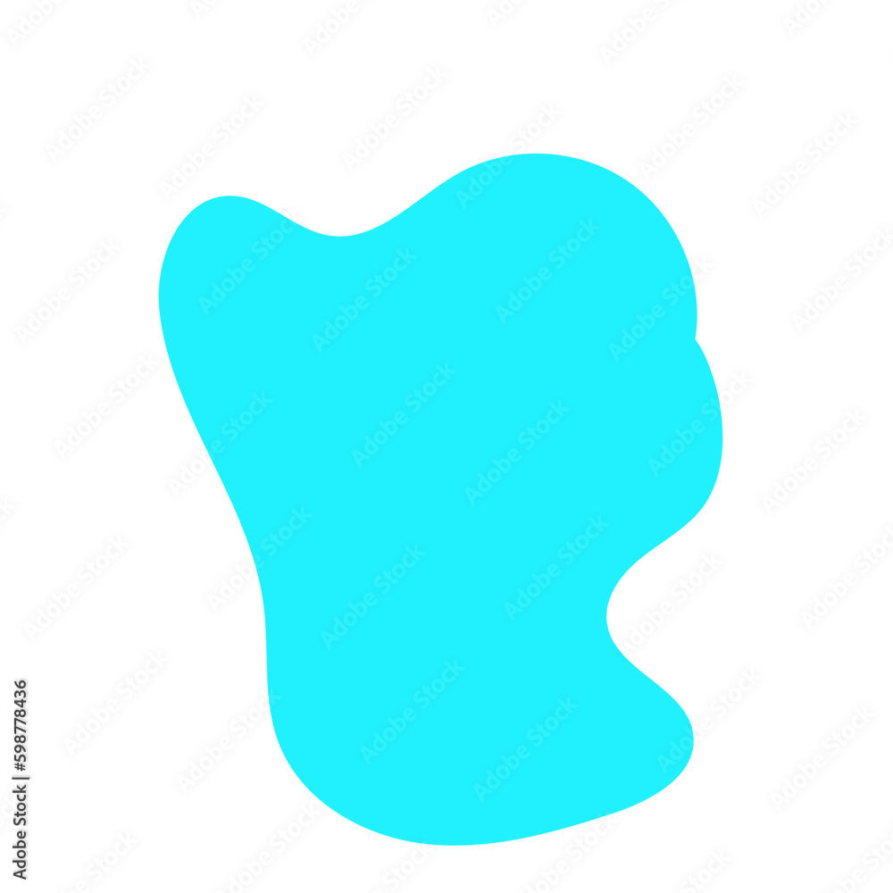 Light Blue Blob Abstract Shapes Vectors 