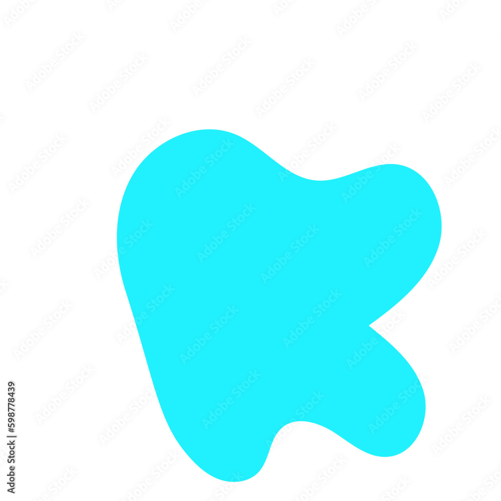 Light Blue Blob Abstract Shapes Vectors 