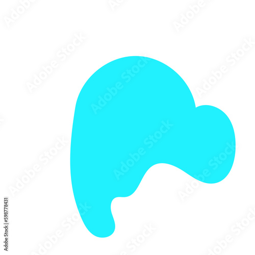 Light Blue Blob Abstract Shapes Vectors 