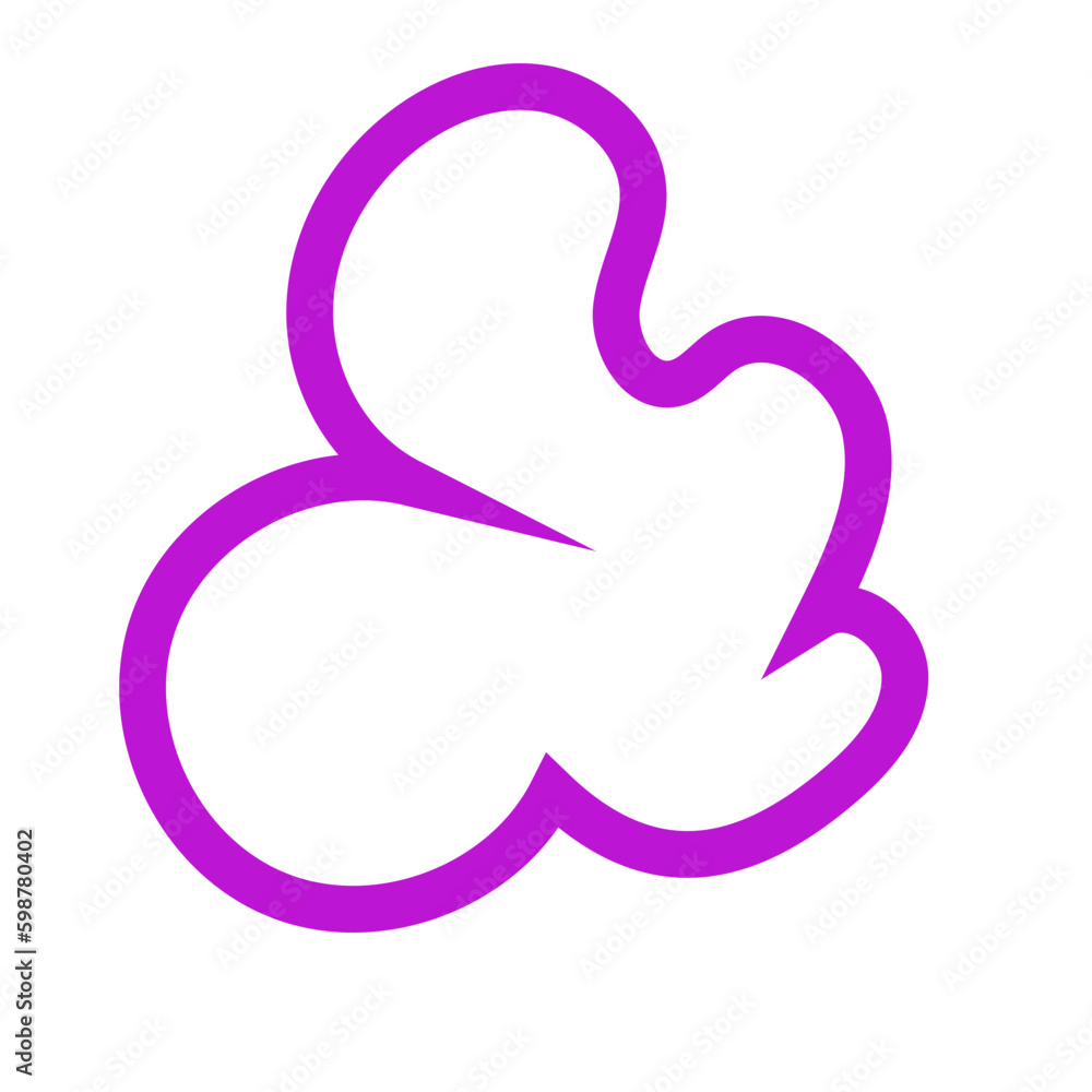 Purple Abstract Shapes Outline Purple Abstract Shapes Outline