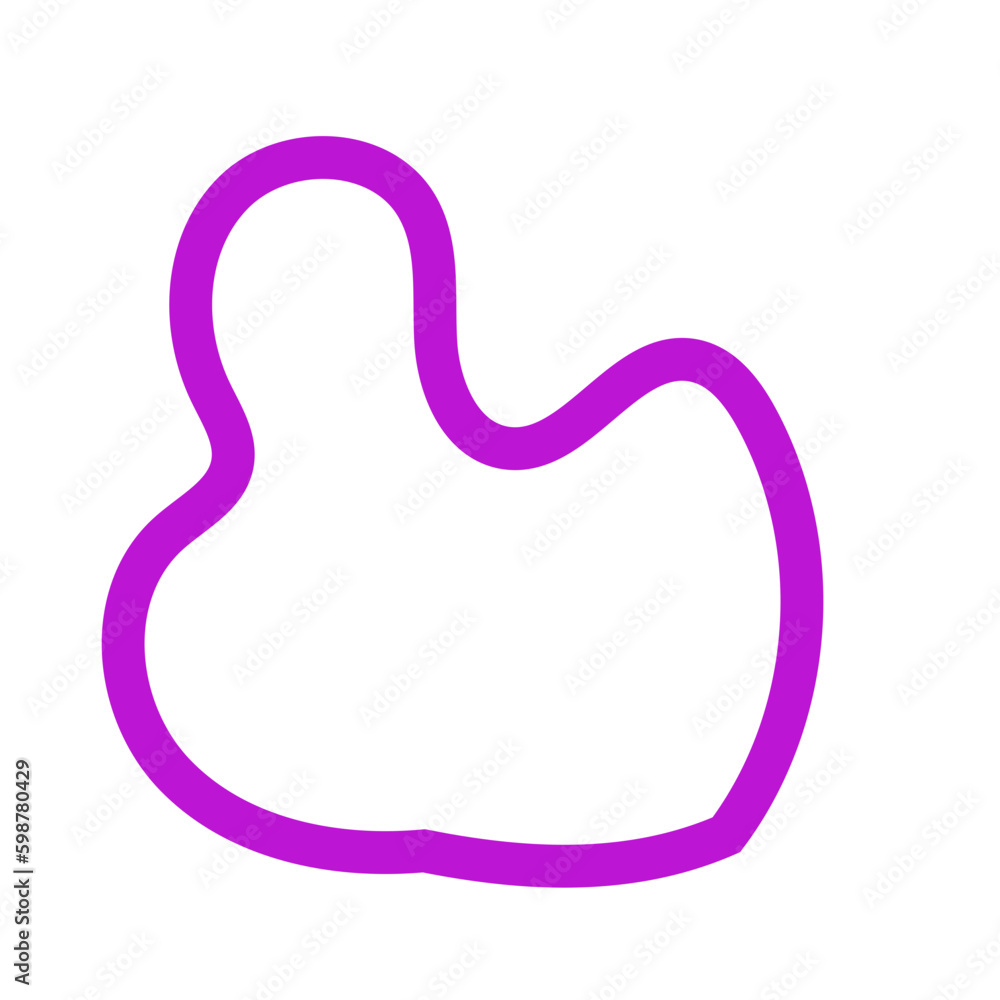 Purple Abstract Shapes Outline Purple Abstract Shapes Outline