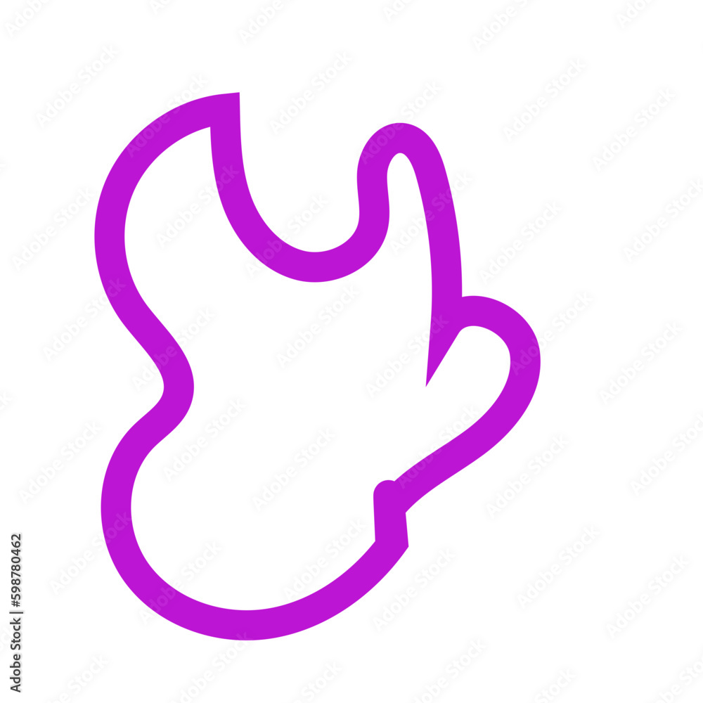 Purple Abstract Shapes Outline Purple Abstract Shapes Outline