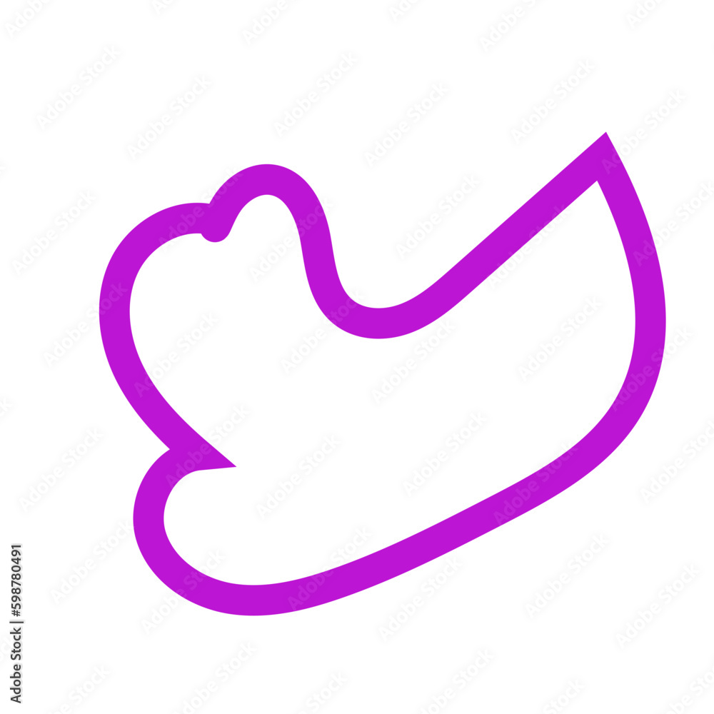 Purple Abstract Shapes Outline Purple Abstract Shapes Outline