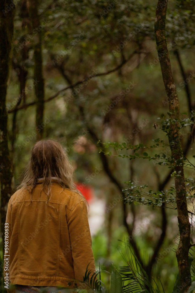 person in the forest person in the forest