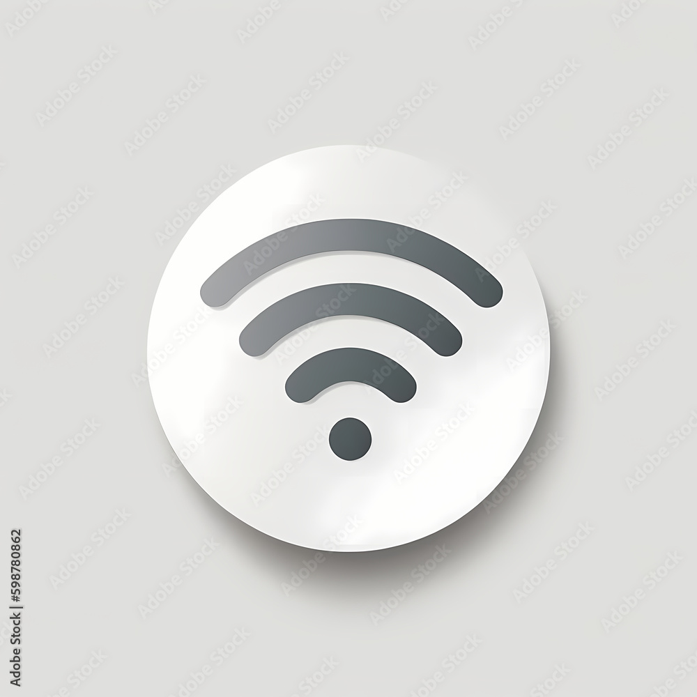 Wifi Logo. Generative AI