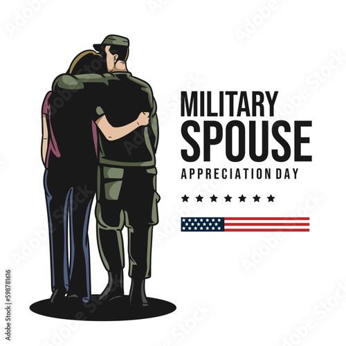 military spouse appreciation day vector