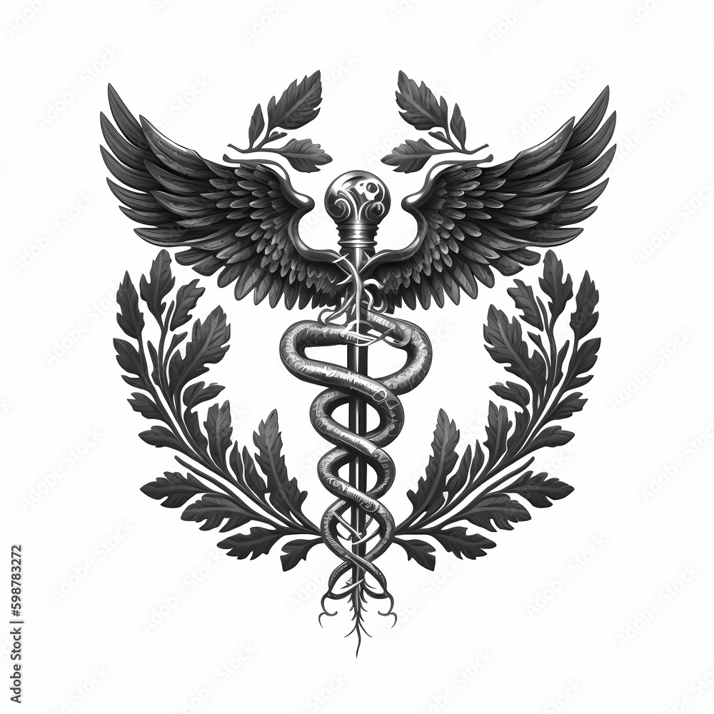 Obraz premium caduceus symbol. Generative AI