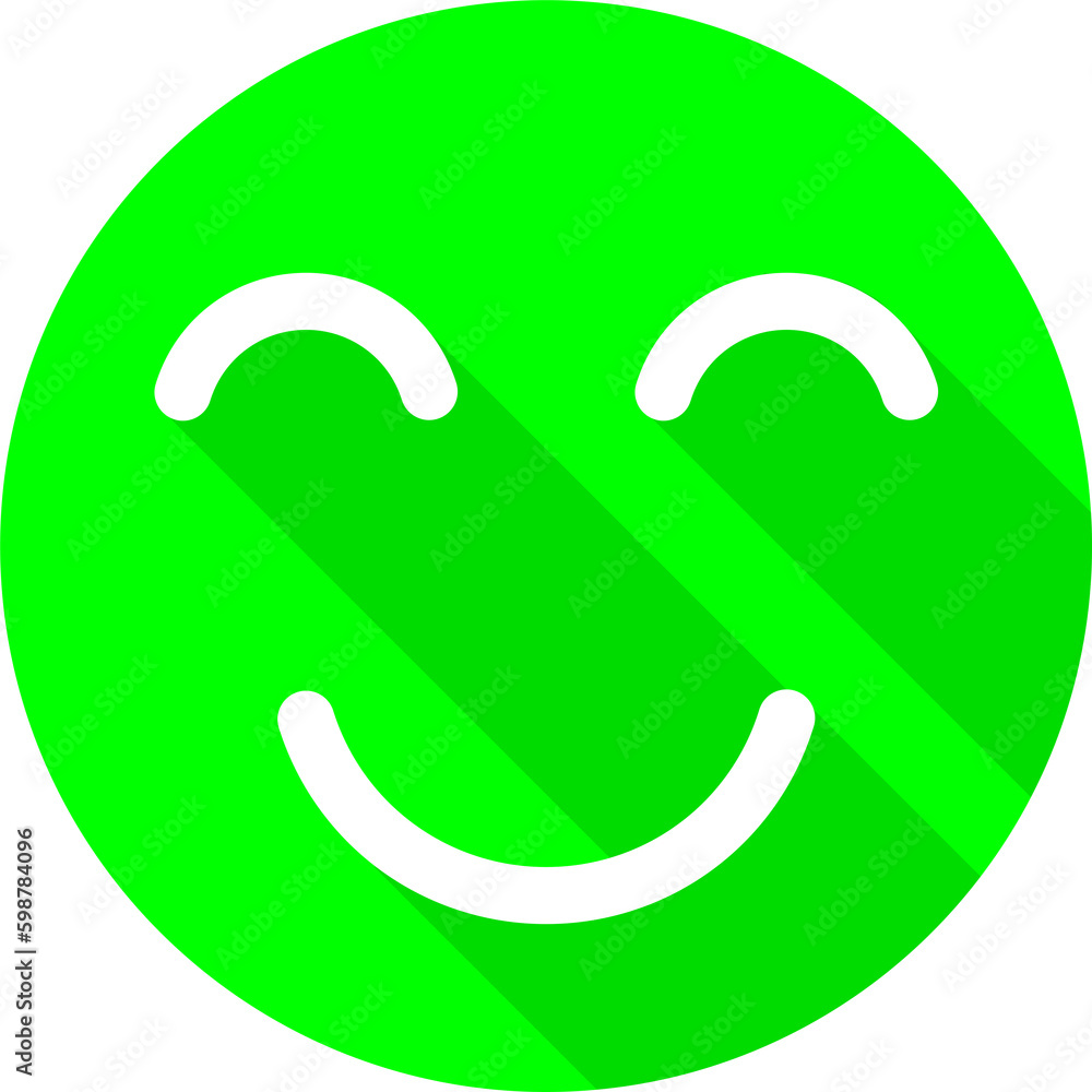 Yes - NO or Set of smile emoticons flat icon. Happy and unhappy smileys. Green and red color with long shadow Yes - NO or Set of smile emoticons flat icon. Happy and unhappy smileys. Green and red color with long shadow