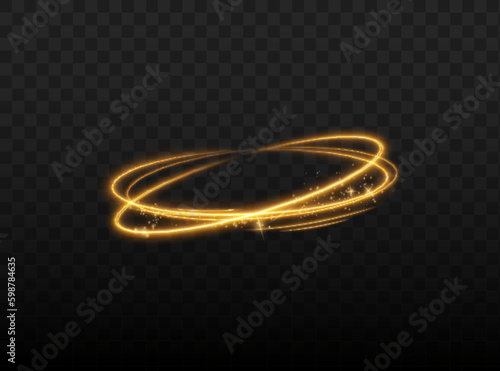 White glowing shiny lines effect vector background. Luminous white lines of speed. Light glowing effect. Light trail wave