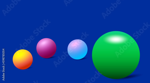 Esfera de colores, sistema solar, balon.