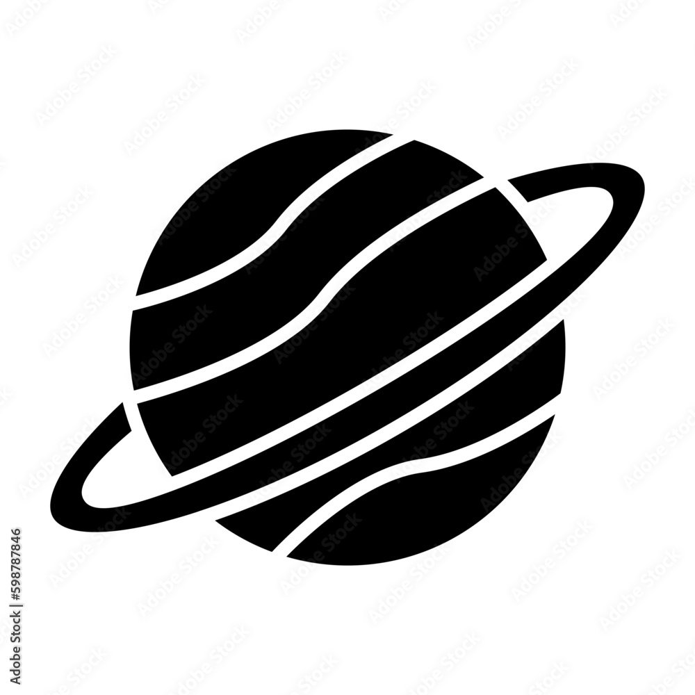 Saturn Glyph Icon Saturn Glyph Icon