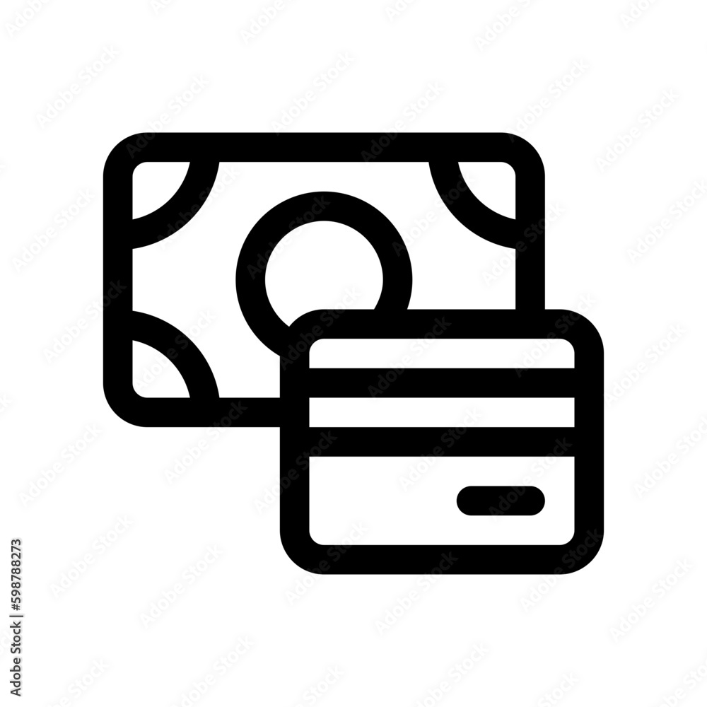 Editable payment method, card, cash, money vector icon. Part of a big icon set family. Perfect for web and app interfaces, presentations, infographics, etc Editable payment method, card, cash, money vector icon. Part of a big icon set family. Perfect for web and app interfaces, presentations, infographics, etc