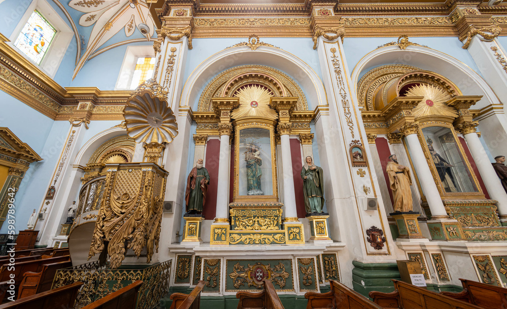 Interior view of the Templo de San Jose de Gracia