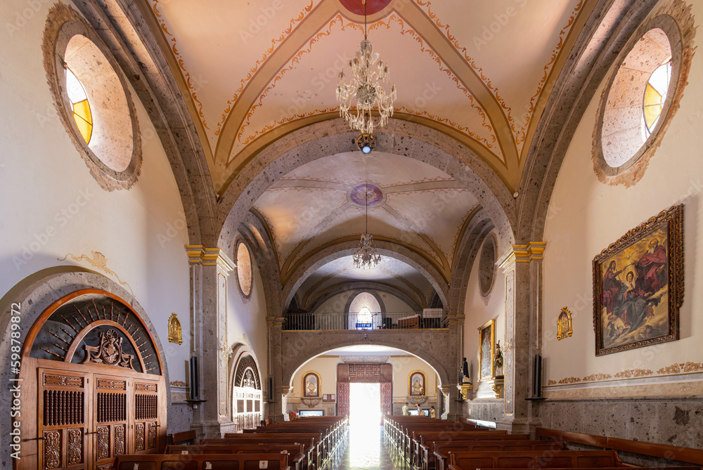 Interior view of the San Francisco Catholic church