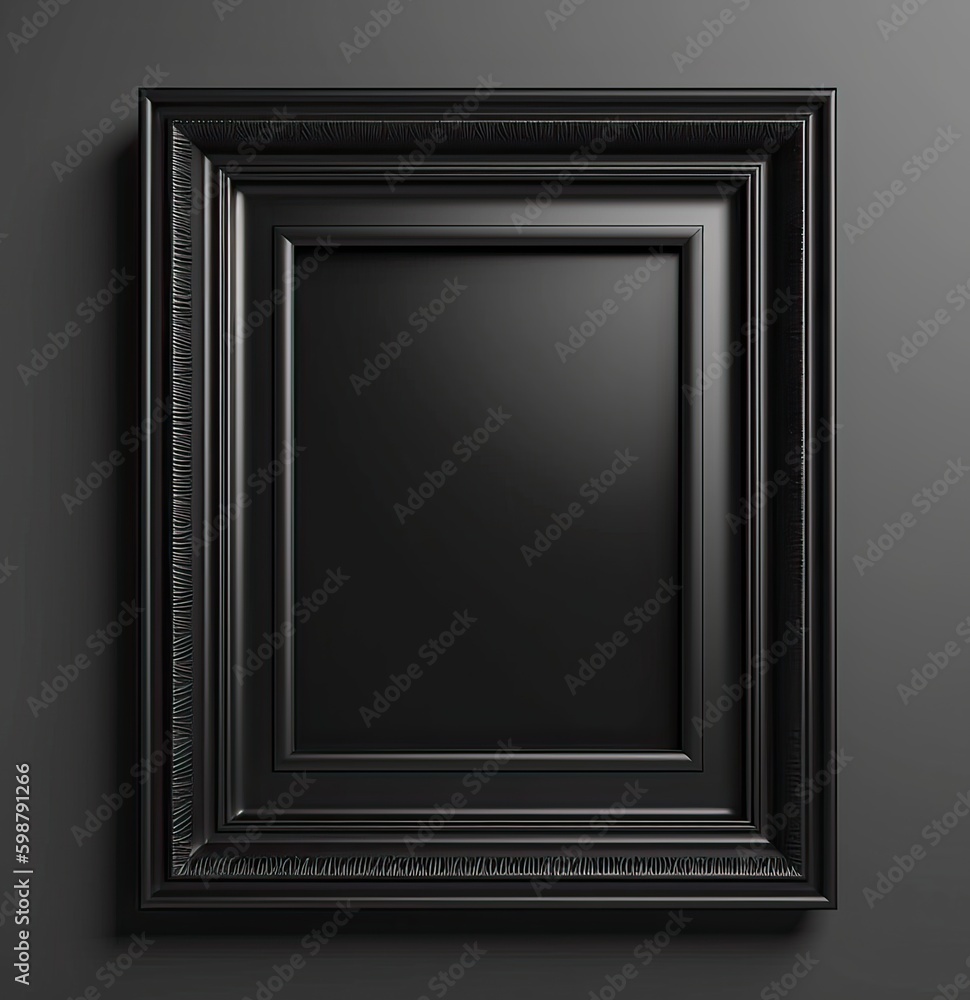 Mock up frame with minimal decor close up in home interior background. Generative Ai. Mock up frame with minimal decor close up in home interior background. Generative Ai.