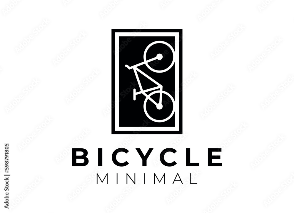 Bicycle logo concept icon vector. Simple design modern vector. Bicycle logo concept icon vector. Simple design modern vector.