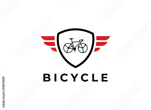 Free Download Bicycle logo concept icon vector. Simple design modern vector. - GFXLoad