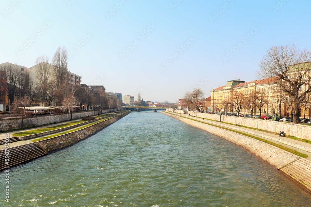 Serbia city of Nis, river Nishava