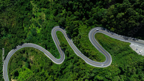 Konstfotografi aerial view ROAD No