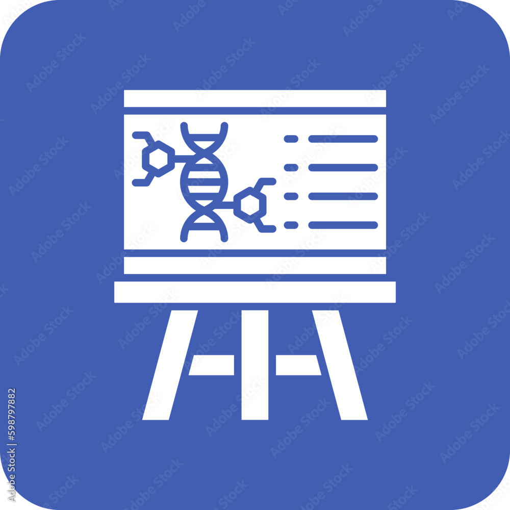 Obraz premium Science Multicolor Round Corner Glyph Inverted Icon
