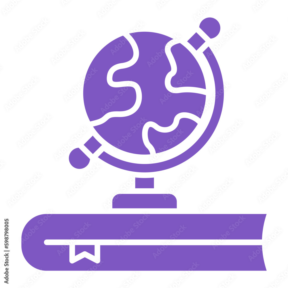 Fototapeta premium Geography Multicolor Glyph Icon