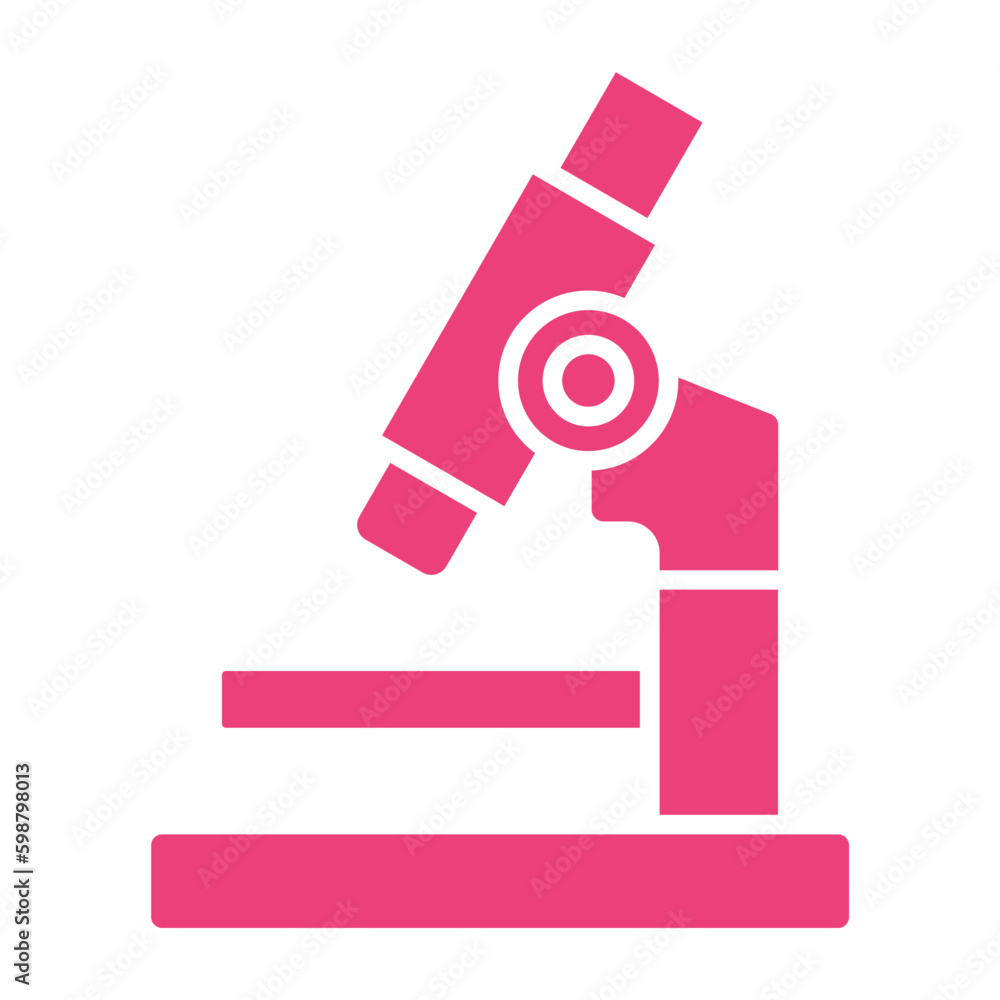Microscope Multicolor Glyph Icon Microscope Multicolor Glyph Icon
