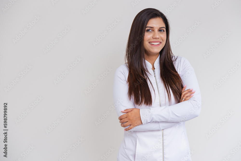 Φωτογραφία Beautiful Brazilian woman, beautician, cosmetologist, aesthetic professional, dermatologist