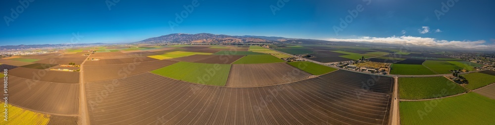 panorama of Salinas Valley California
