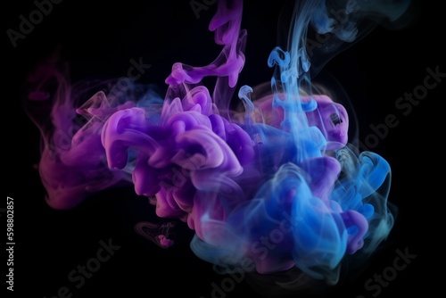 Colorful Smoke and Ink Water Mix with Paint Splash, color, smoke, paint, splash, ink, water, mix, abstract, background, texture, colorful, vibrant,  © Sumon