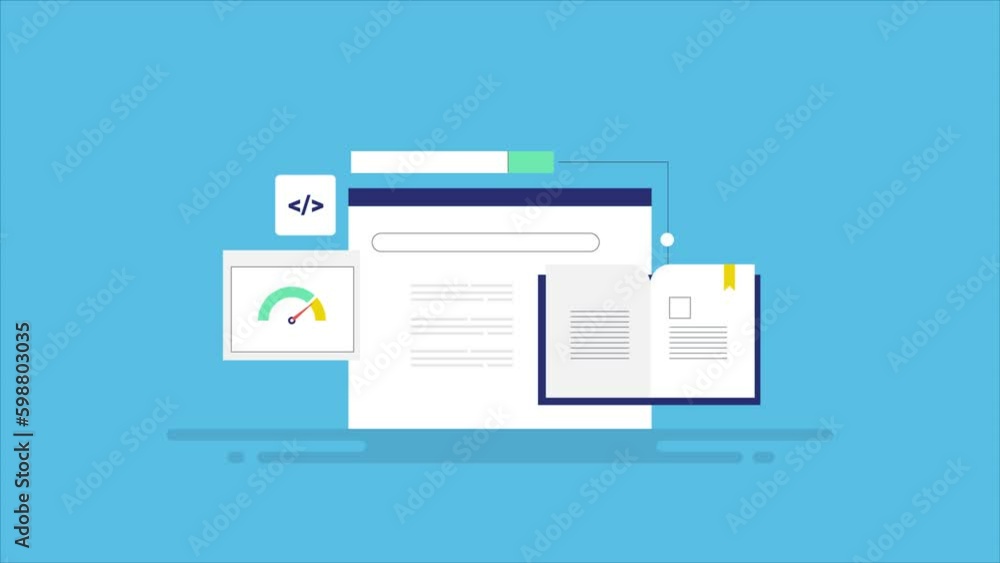 SEO blog, digital marketing course. learn SEO tutorial, understanding search engine optimization, meta data, coding, site speed conceptual video animation. SEO blog, digital marketing course. learn SEO tutorial, understanding search engine optimization, meta data, coding, site speed conceptual video animation.