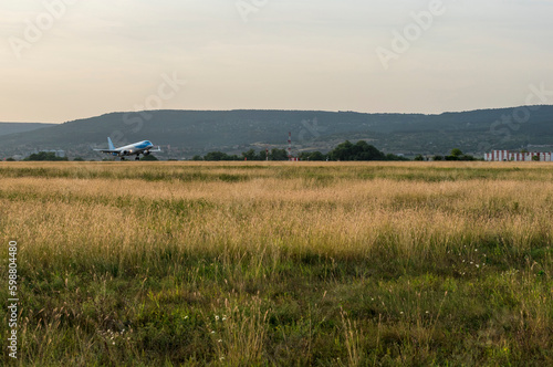 Arriving passengers at the airport.