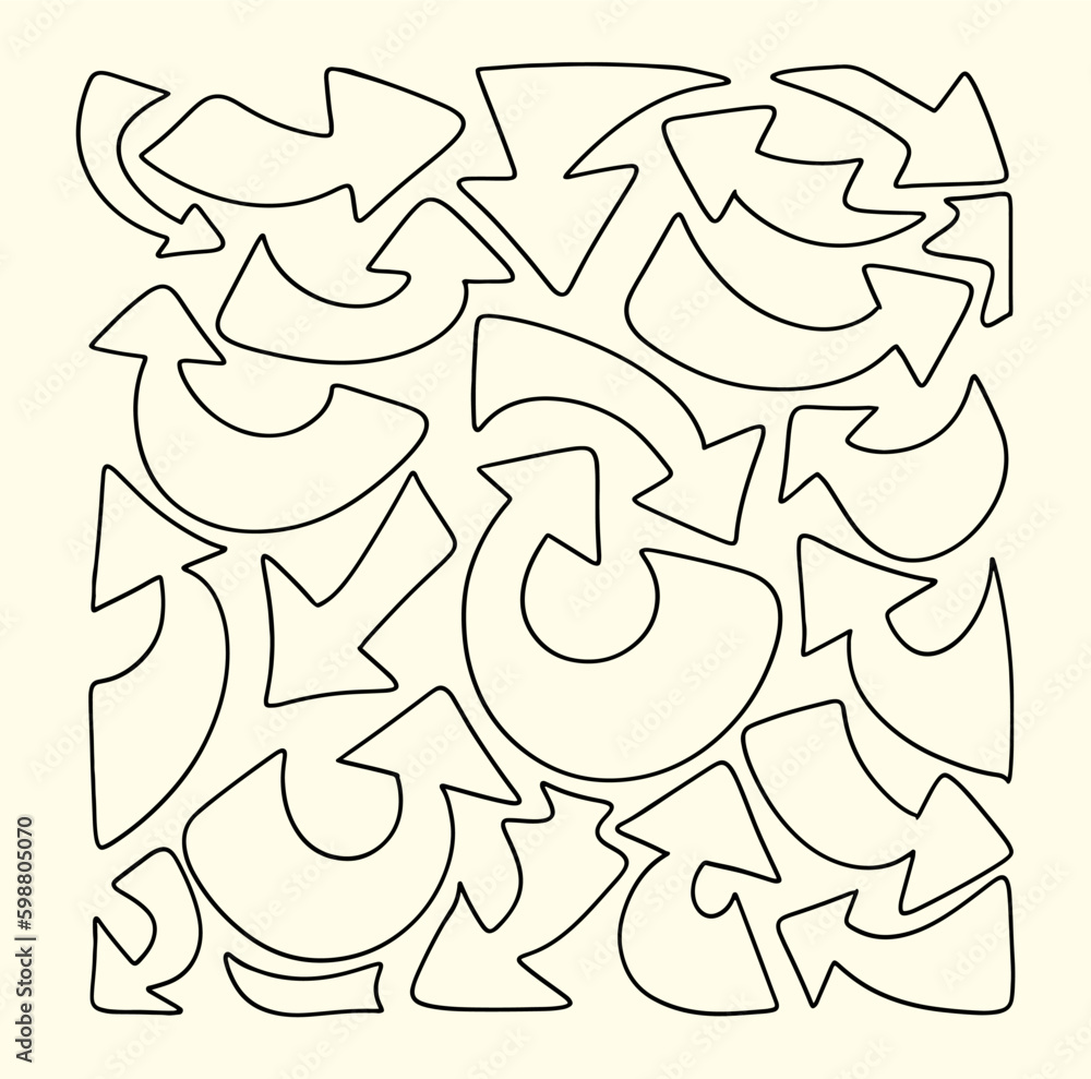 Arrow pattern vector Arrow pattern vector