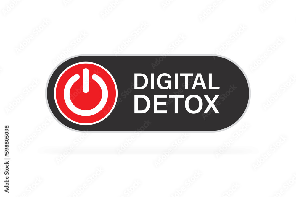 Off button, isolated on white background. Digital detox. No mobile phone, turn off smartphone or smart gadget. Freedom from internet, smartphones and social media Off button, isolated on white background. Digital detox. No mobile phone, turn off smartphone or smart gadget. Freedom from internet, smartphones and social media