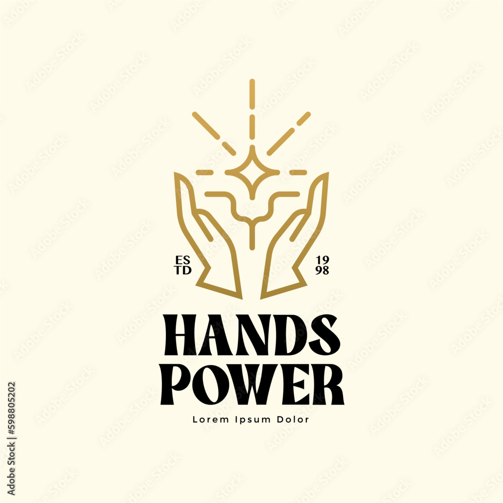 diamond hand beauty and luxury logo template vector diamond hand beauty and luxury logo template vector