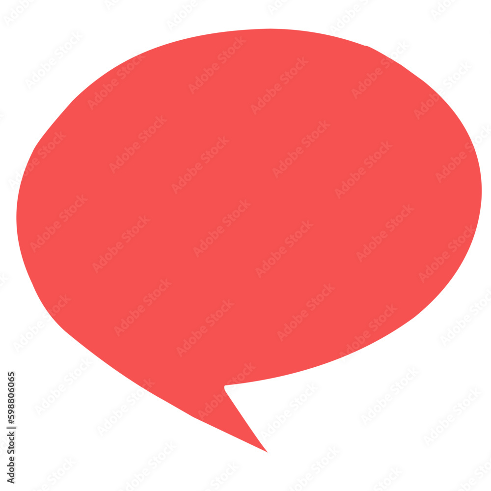 Red Spech Bubble Red Spech Bubble