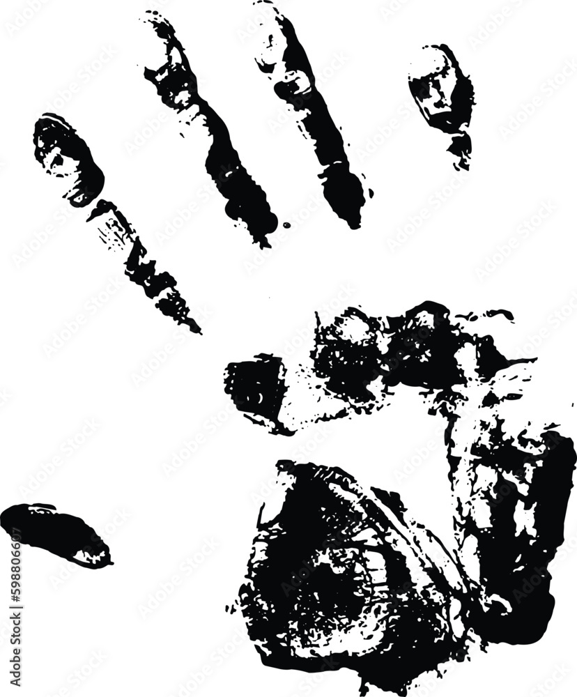 Fototapeta premium print of a handprint