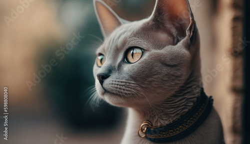 Korat cat. beautiful instagram photography - Generative AI
