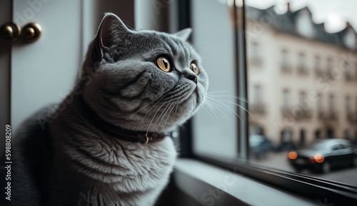 Munchkin cat. beautiful instagram photography - Generative AI
