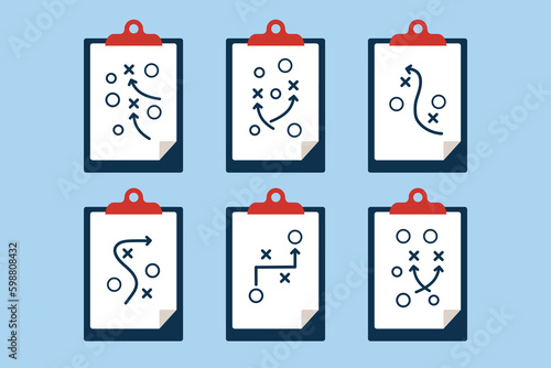 Sport tactical board design icon vector illustration