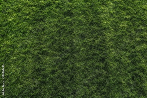 Artificial green grass, football field surface, top view. Empty space, design element.