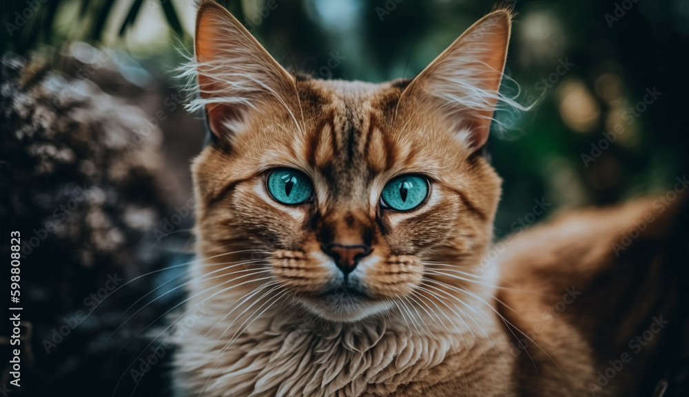 Fototapeta premium Somali cat. beautiful instagram photography - Generative AI 