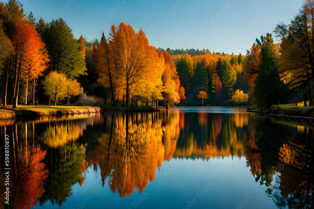 Obraz premium autumn in the park