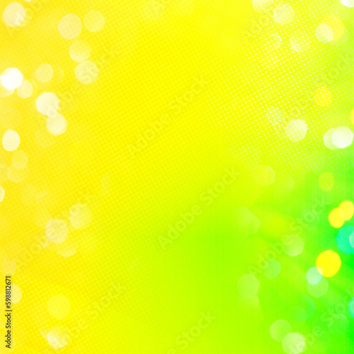Yellow bokeh square background  Usable for social media  story  banner  poster  Advertisement  events  party  celebration  and various graphic design works